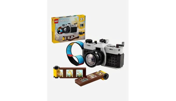 LEGO Creator 3 in 1 Retro Camera Toy, Transforms to Retro Video Camera or to TV Set, Photography Gift for Boys and Girls Ages 8 Years Old and Up Who Enjoy Creative Play, 31147 thumbnail 1