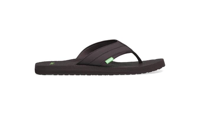 Sanuk Beer Cozy IV Mens Flip Flops - Memory Foam Beach Sandals thumbnail 2