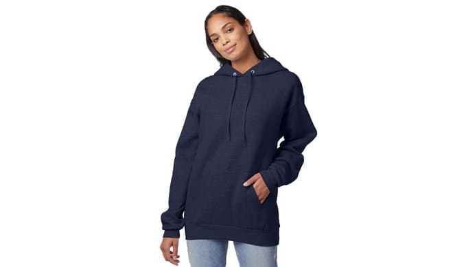 Hanes Men's Hoodie - EcoSmart Fleece Hooded Sweatshirt for Men & Women - Midweight Fleece - Big & Tall Available thumbnail 5