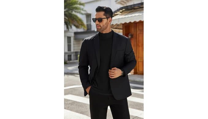 Ekouaer Men's Mock Turtleneck Long Sleeve Turtle Neck Tops Thermal Shirts thumbnail 3