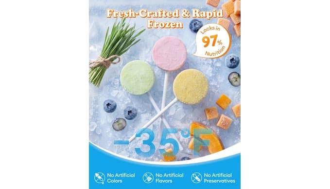 50 Pack Freeze Dried Lollipop Cat Treats (5 Flavors) thumbnail 2