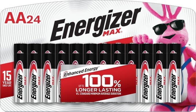 Energizer AA Batteries, MAX Double AA Battery Alkaline, 24 Count thumbnail 1