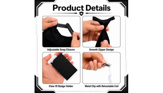 Sfcddtlg Halloween Agent Costume Accessories, Secret Service Outfit Set thumbnail 3