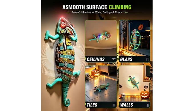 Wall Climbing Gecko RC Toy Birthday Gift for Boys 4-8, 360° Rechargeable thumbnail 5