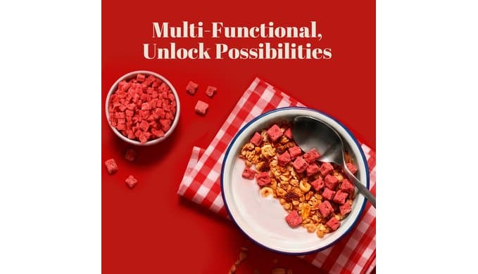 20oz Freeze Dried Strawberries Pieces, No Sugar & Additives Dry Fruit Snack thumbnail 4