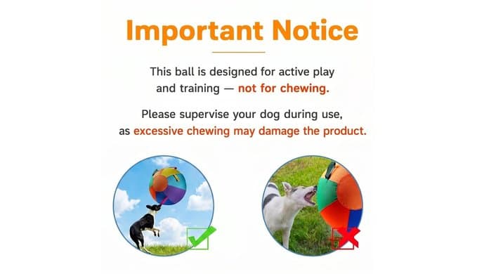 Herding Ball for Australian Shepherd - 22" Dog Toy Ball for Chase & Herd thumbnail 4
