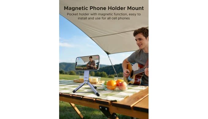 UGREEN Magsafe Tripod Stand, Ultra-Compact Travel Tripod for iPhone 17 thumbnail 3