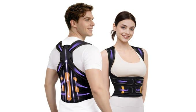 Posture Corrector for Women and Men, 5x Enhanced Support Back Brace, Large thumbnail 1