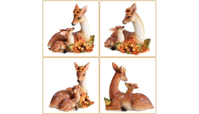 Garden Deer Decor Fall Animal Statue Outdoor Thanksgiving Autumn Decoration thumbnail 2