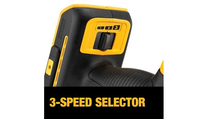 DEWALT 20V MAX XR Oscillating Tool Kit with Blades, 3 Speed Cordless Brushless Multitool, Up to 20,000 OPM, LED Light, Battery and Charger Included (DCS356C1) thumbnail 5