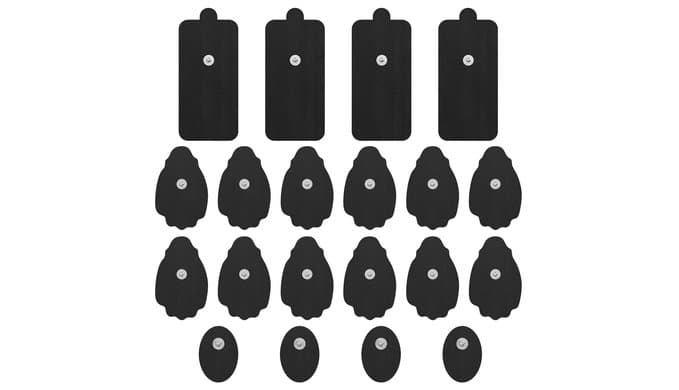 TENS Unit Electrode Pads NURSAL 20 Pack 3.5mm Snap EMS Replacement Pads for Electrotherapy Reuse More Than 30 Times, Compatible with MEDVICE,Belifu TENS Machine
