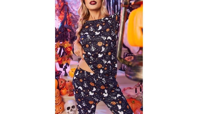 Ekouaer Women's Pajama Sets Long Sleeve Jogger Pj Sets with Pockets XS-XXL thumbnail 4