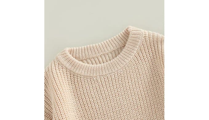 Afunbaby Baby Girl Boy Knit Sweater Blouse Pullover Sweatshirt Warm Crewneck Long Sleeve Tops for Infant Toddler thumbnail 3
