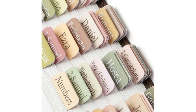 Mr. Pen- Bible Tabs, 75 Boho Theme Laminated Tabs for Women and Men thumbnail 1