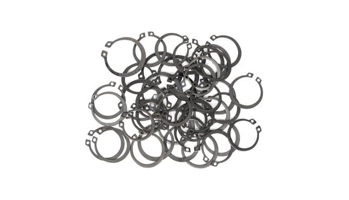 NEIKO 50458A Snap Ring Shop Assortment | 300 Piece Retaining Ring Set | 18 Sizes (1/8" - 1-1/4") | Heat-Treated Hardened Steel | Secure Parts on Grooved Shafts, Pins, Studs, etc. thumbnail 5
