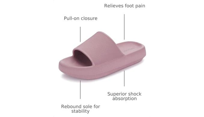 BRONAX Cushioned Thick Sole Pillow Slippers for Women and Men Y10 thumbnail 3