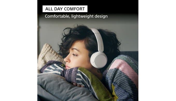 Sony WH-CH520 Wireless On-Ear Bluetooth Headphones with Microphone, Blue thumbnail 3