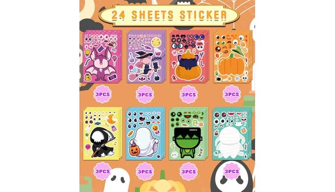 Halloween Party Favors,Halloween Stickers,DIY Crafts Stickers for Kids thumbnail 4