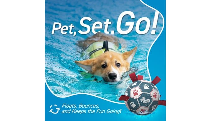 QDAN Dog Balls, 6 Inch Dog Soccer Ball with Straps, Herding Balls for Dogs thumbnail 3