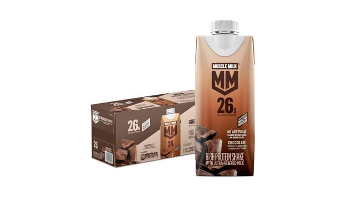 Muscle Milk High Protein Shake, Chocolate, 11 fl oz Cartons (12 Pack) thumbnail 1
