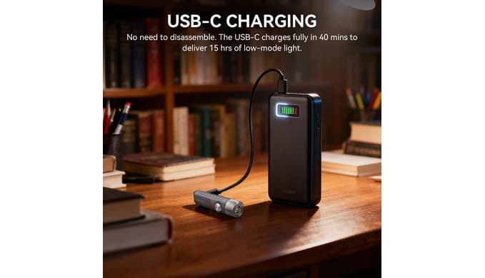 S11-T EDC Rechargeable Mini Keychain Flashlight,Pocket Light with Magnet thumbnail 4