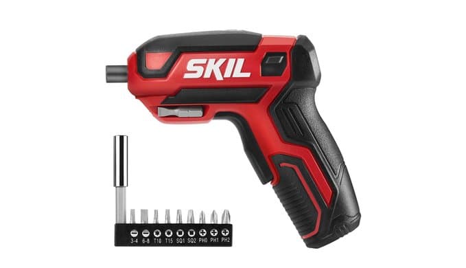 SKIL Rechargeable 4V Cordless Screwdriver Includes 9pcs Bit, 1pc Bit Holder, USB Charging Cable - SD561801 thumbnail 1