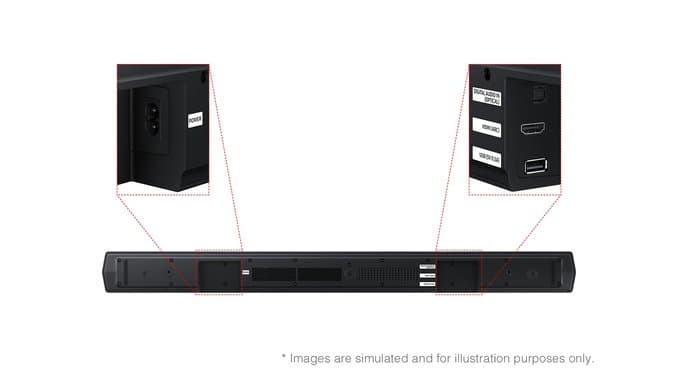 Samsung B-Series Soundbar HW-B550F 2.1 ch DTS Virtual:X Soundbar with Subwoofer (2025 Model) Voice Enhance Mode, Bass Boost, Adaptive Sound thumbnail 5