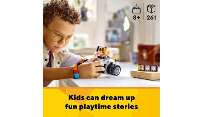 LEGO Creator 3 in 1 Retro Camera Toy, Transforms to Retro Video Camera or to TV Set, Photography Gift for Boys and Girls Ages 8 Years Old and Up Who Enjoy Creative Play, 31147 thumbnail 3