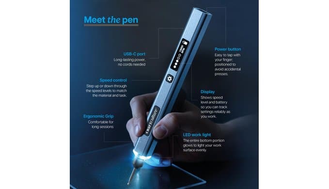 EtchMate Engraving Pen for Metal, Wood, Glass, Plastic & All Materials thumbnail 3