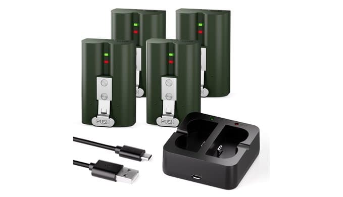 4-Pack 6040mAh Replacement Battery for Ring Doorbell thumbnail 1