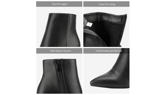 DREAM PAIRS Women's Chunky Heel Ankle Booties thumbnail 4