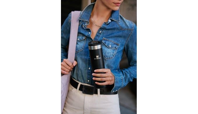 STANLEY Transit FlipTop Mug | Leakproof Coffee Travel Cup | Vacuum Insulated Stainless Steel | Stays Hot or Cold for Hours | BPA-Free | 16 oz | Black 2.0 thumbnail 2
