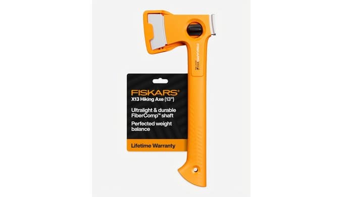 Fiskars X13 Ultralight Hiking Axe 13", Camping Hatchet, Forged Steel Blade thumbnail 1
