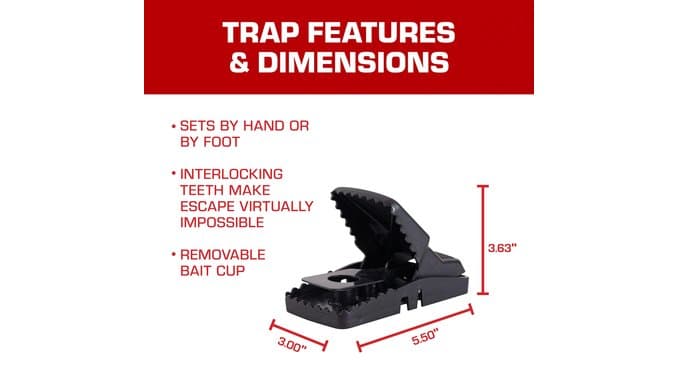 Tomcat Rat Snap Trap, 1 Rat Size Trap thumbnail 2