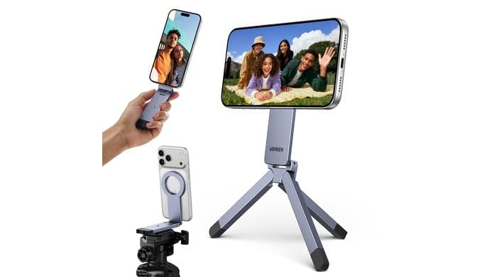 UGREEN Magsafe Tripod Stand, Ultra-Compact Travel Tripod for iPhone 17 thumbnail 2