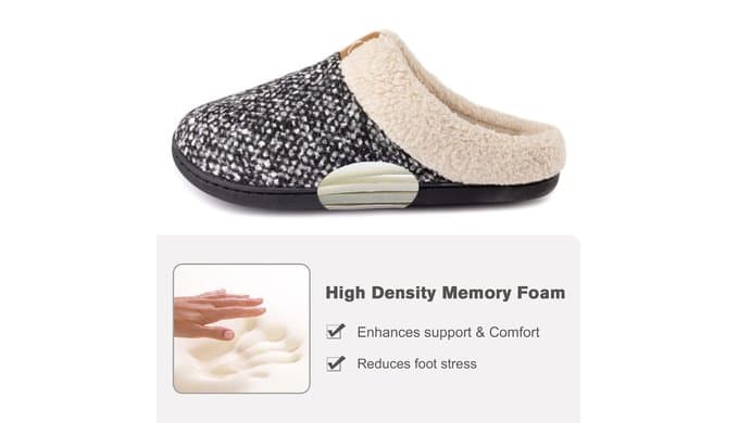 ULTRAIDEAS Women's Indoor Outdoor Slipper Memory Foam thumbnail 4