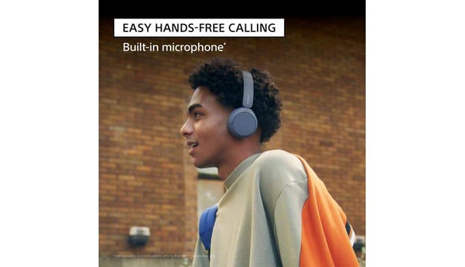 Sony WH-CH520 Wireless On-Ear Bluetooth Headphones with Microphone, Blue thumbnail 4