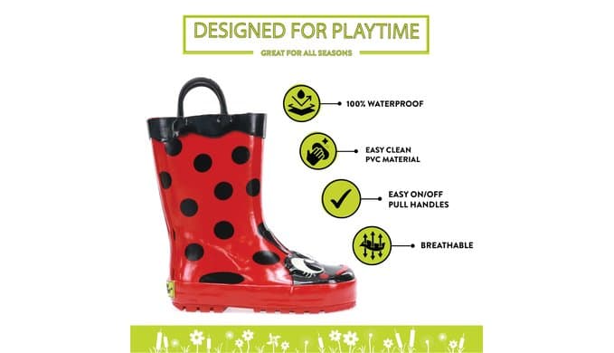 Western Chief Kids Premium Waterproof Rain Boots for Boys and Girls thumbnail 4