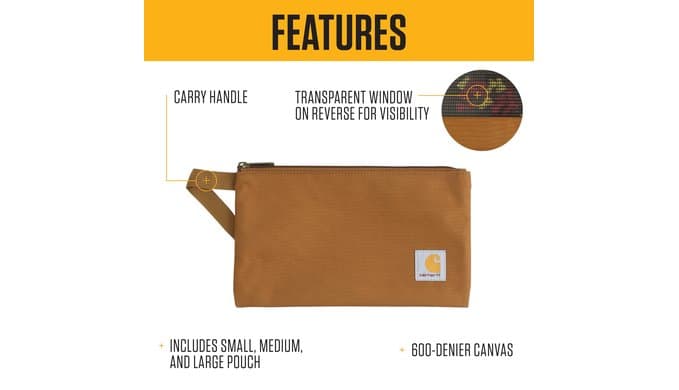 Carhartt Utility Multi-Size Pouch Set Carhartt Brown/Black/Gravel thumbnail 4