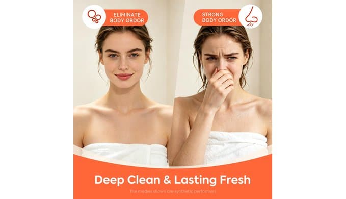 Persimmon Body Wash for Odor Control, pH-Balanced Shower Gel thumbnail 3
