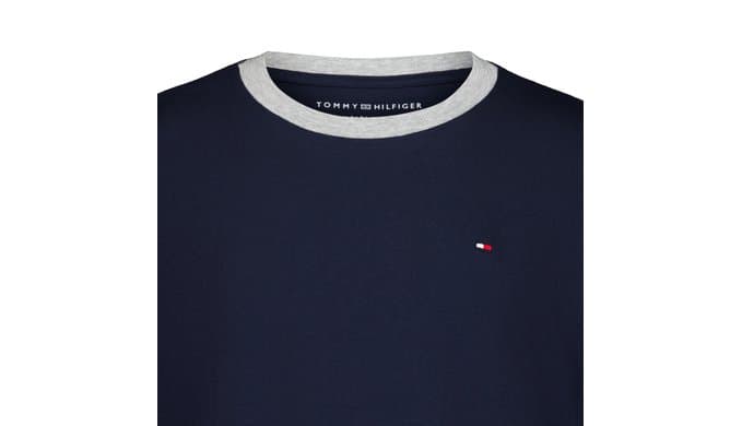 Tommy Hilfiger Boys' Short Sleeve Ken Ringer Crew Neck T-Shirt, Soft, Comfortable, Relaxed Fit thumbnail 3