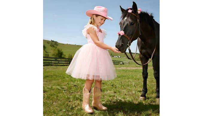 DREAM PAIRS Girls Boys Cowboy Cowgirl Boots thumbnail 2