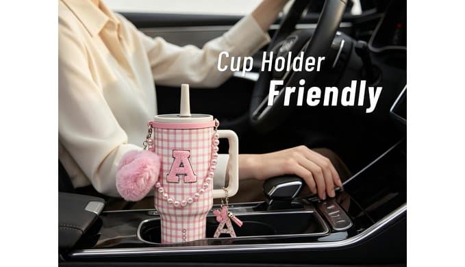 DLOCCOLD Monogrammed Gifts for Women,Initial 40 Oz Tumbler with Handle Lid Insulated Travel Cup, Personalized Birthday Gifts Tumbler for Women with Straw Valentines Christmas Xmas Present Gifts-L thumbnail 5