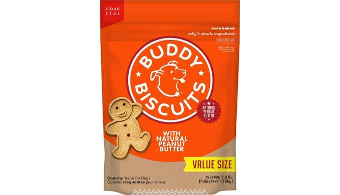 Buddy Biscuits Crunchy Dog Treats, Peanut Butter, 3.5 lbs. Bag thumbnail 1