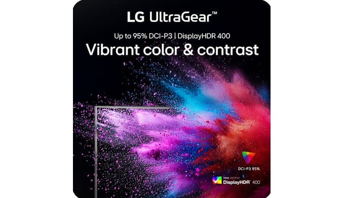 LG 27GR83Q-B 27-inch Ultragear QHD (2560x1440) IPS Gaming Monitor, 240Hz, 1ms, DisplayHDR 400, G-Sync AMD FreeSync Premium, HDMI 2.1 DisplayPort, 4-Pole HP Out DTS GP:X, Tilt/Height/Pivot Stand, Black thumbnail 4