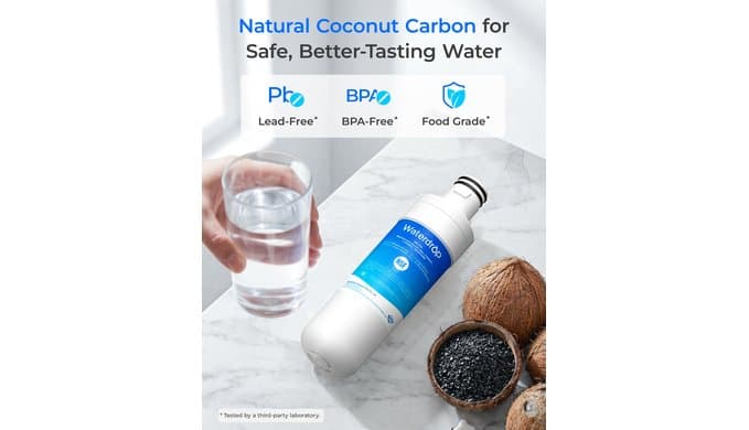 Waterdrop ADQ747935 Refrigerator Water Filter and Air Filter, 3 Combo thumbnail 5