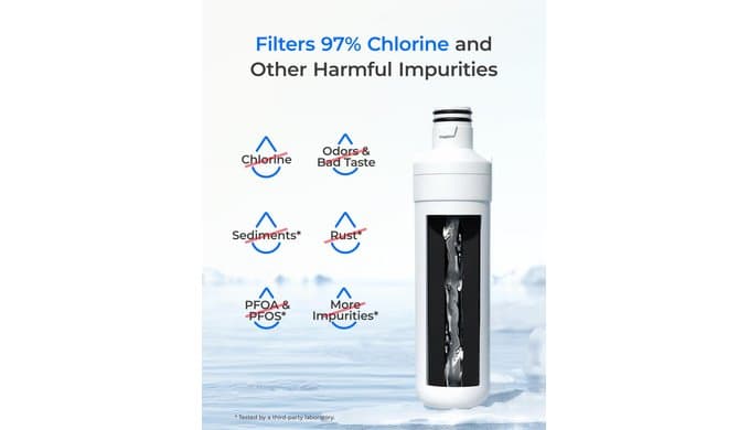 Waterdrop ADQ747935 Refrigerator Water Filter and Air Filter, 3 Combo thumbnail 4