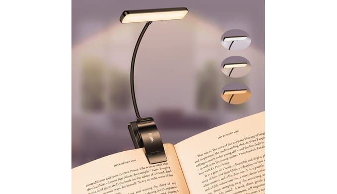 Gritin 19 LED Rechargeable Book Light for Reading in Bed thumbnail 1