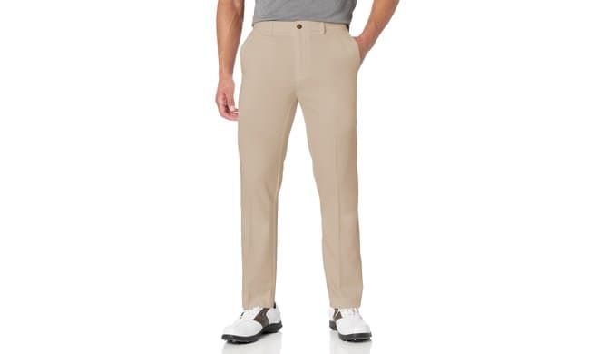 PGA Tour Men's Flat Front Golf Pant with Expandable Waistband thumbnail 1