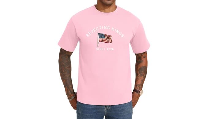 Mens American Flag Shirt Vintage Patriotic USA Freedom Tee